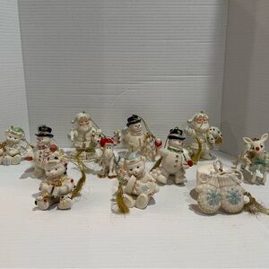 Lenox Holiday Porcelain Ornament Set of 11 – Excellent Condition